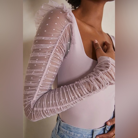 Free People Women’s Black Must be Love Bodysuit - Picture 8 of 16